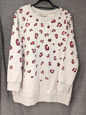 New! Plus Size Animal Print Sweatshirt 54" Chest 3-4X